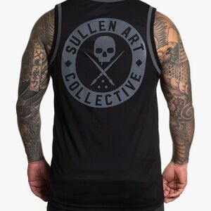 Sullen Men's Sleeveless Breathable Arm Ribbed Jersey Tank Top XXL